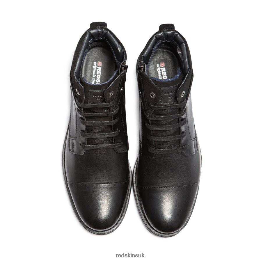 Redskins Footwear Men BLACK Notif Leather Boots RB620P207
