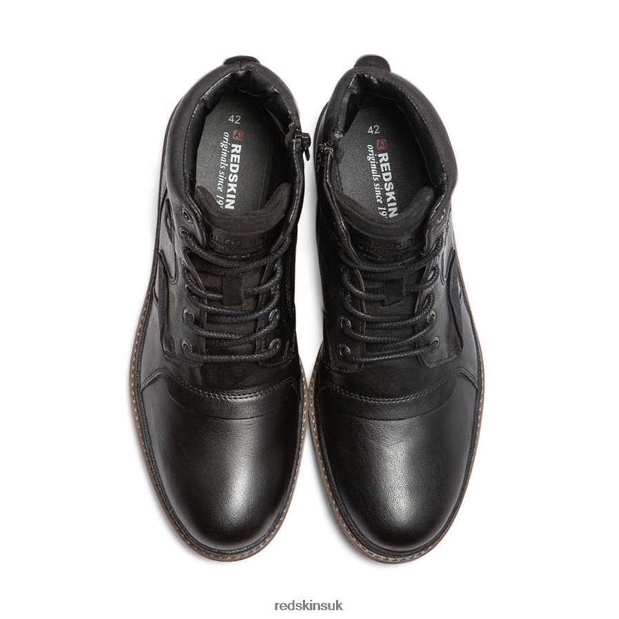 Redskins Footwear Men BLACK Triomphe Leather Boots RB620P220