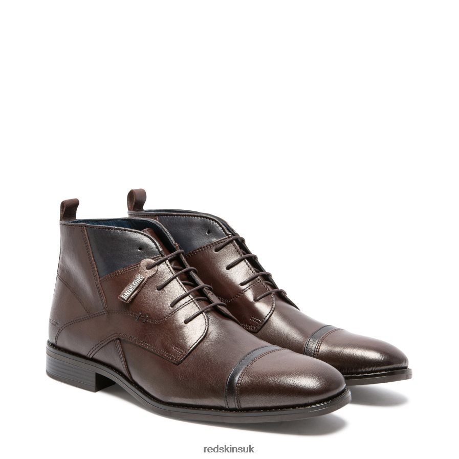 Redskins Footwear Men COFFEE + NAVY Realiste Leather Boots RB620P208