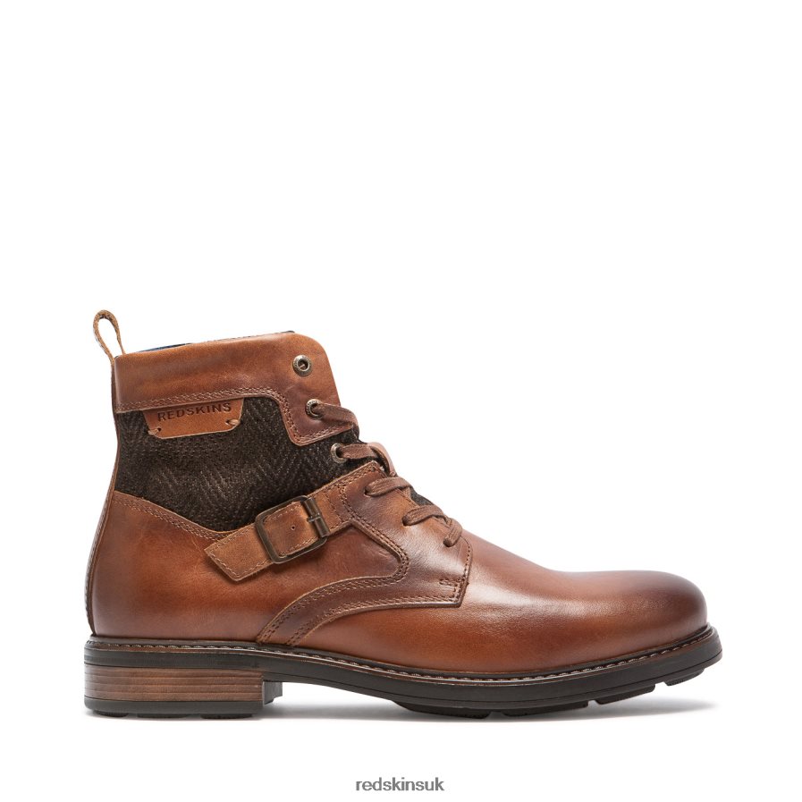 Redskins Footwear Men COGNAC + BROWN Correct Leather Boots RB620P221