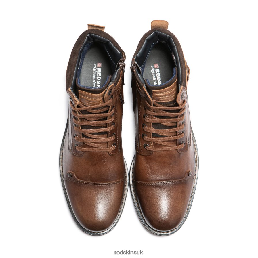 Redskins Footwear Men COGNAC + BROWN Tendance Leather Boots RB620P222