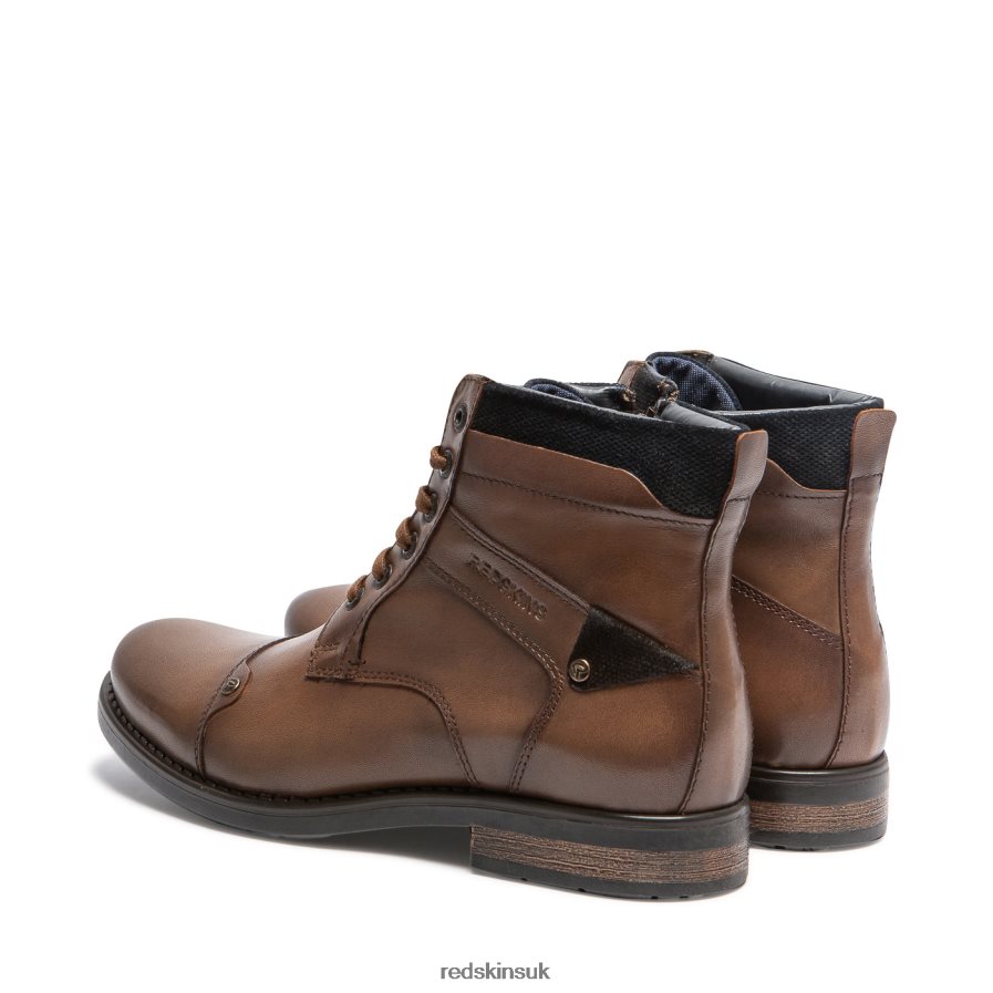 Redskins Footwear Men COGNAC + MARINE Notif Leather Boots RB620P226