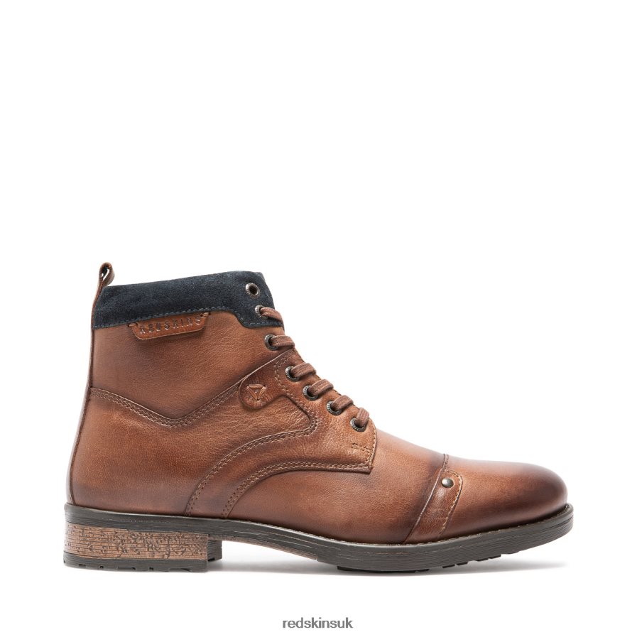Redskins Footwear Men COGNAC + MARINE Specifiant Leather Boots RB620P224