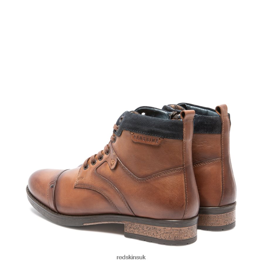 Redskins Footwear Men COGNAC + MARINE Specifiant Leather Boots RB620P224