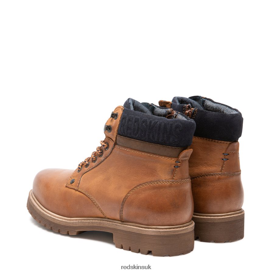 Redskins Footwear Men COGNAC + MARINE Upside Leather Boots RB620P204