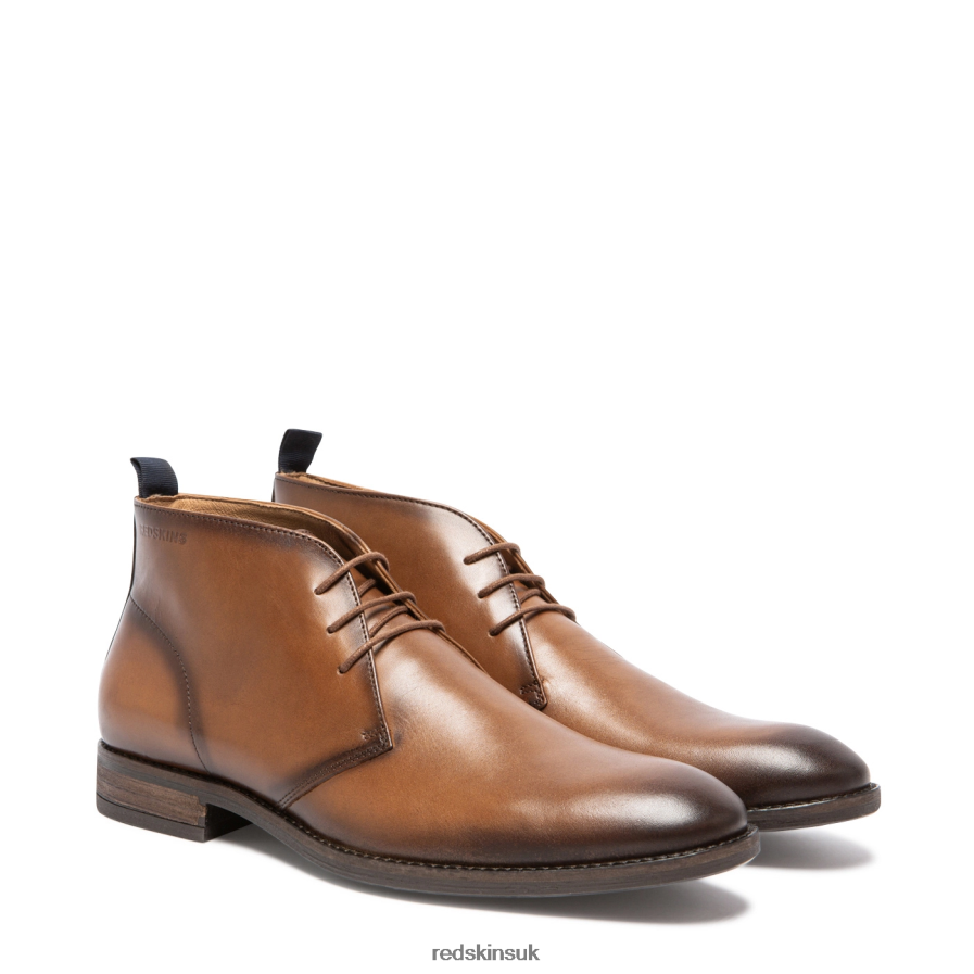 Redskins Footwear Men COGNAC Rayon Leather Derby shoes RB620P230