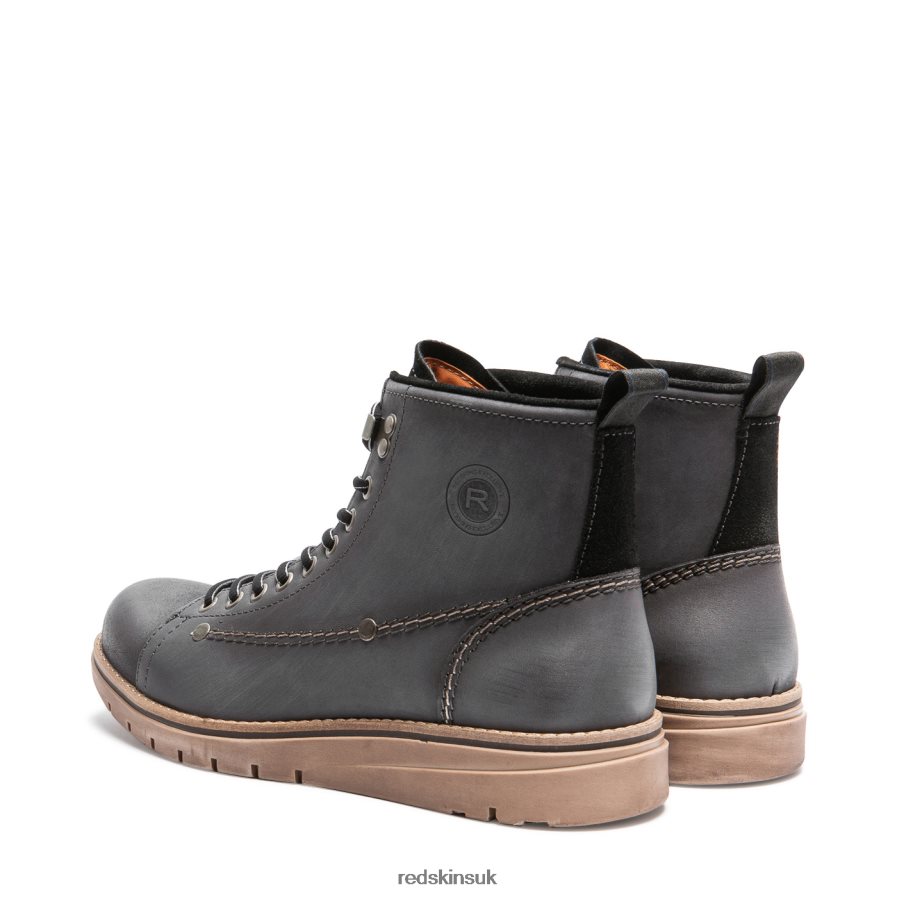 Redskins Footwear Men GREY + BLACK Democratic Suede Boots RB620P215