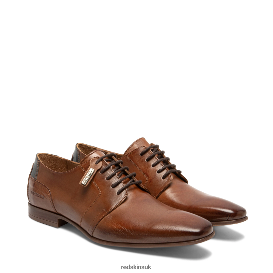 Redskins Footwear Men COGNAC + MARINE Buisal2 Leather Derby shoes RB620P249