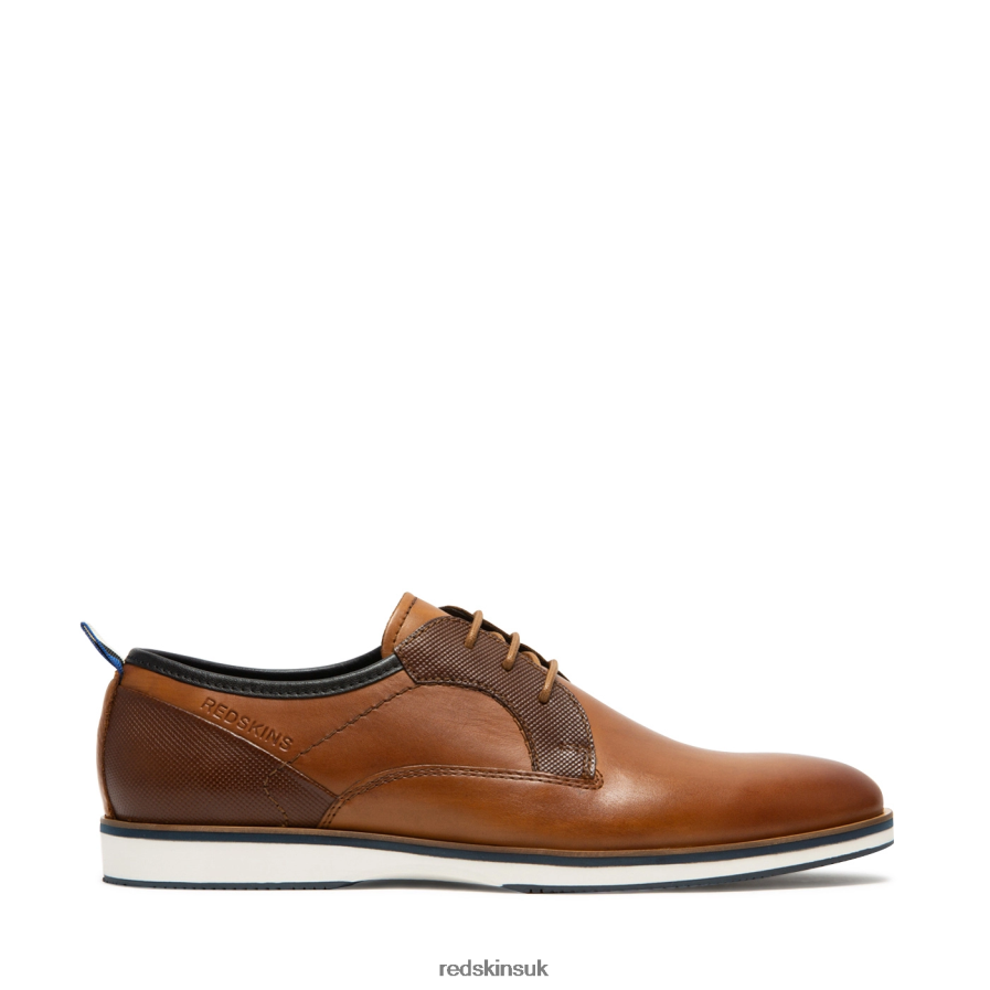 Redskins Footwear Men COGNAC + MARINE Pyramidal Leather Derby shoes RB620P245