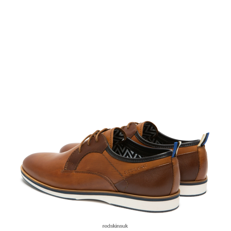 Redskins Footwear Men COGNAC + MARINE Pyramidal Leather Derby shoes RB620P245