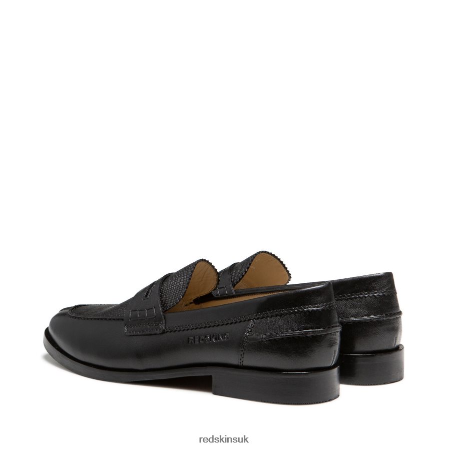 Redskins Footwear Men BLACK Saxo Leather Mocassin RB620P267