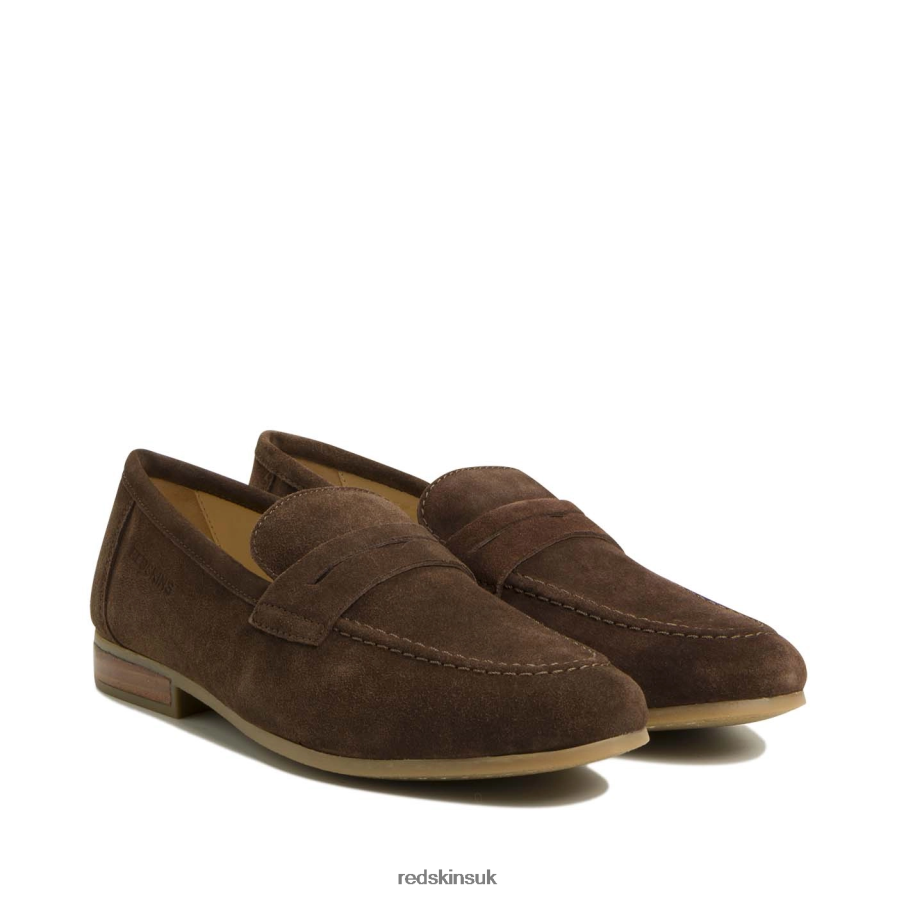 Redskins Footwear Men CHOCOLATE Lutin Suede Mocassin RB620P273