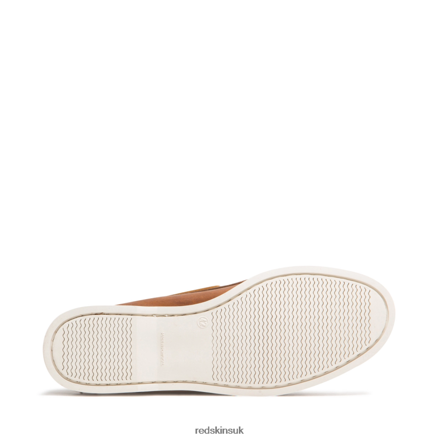 Redskins Footwear Men COGNAC Orland Leather Boat shoe RB620P269