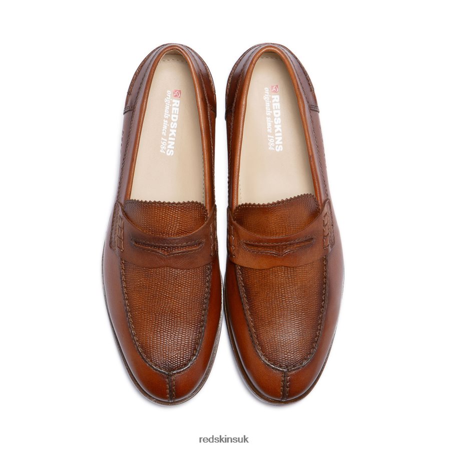 Redskins Footwear Men COGNAC Saxo Leather Mocassin RB620P268