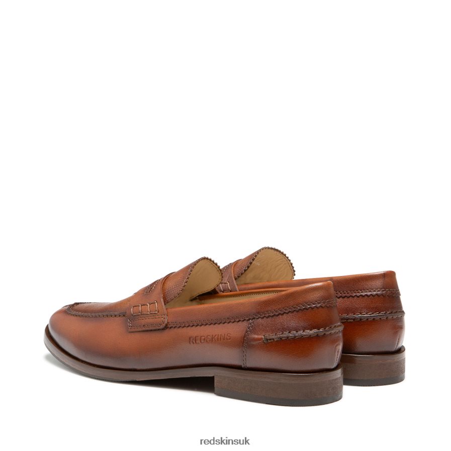 Redskins Footwear Men COGNAC Saxo Leather Mocassin RB620P268