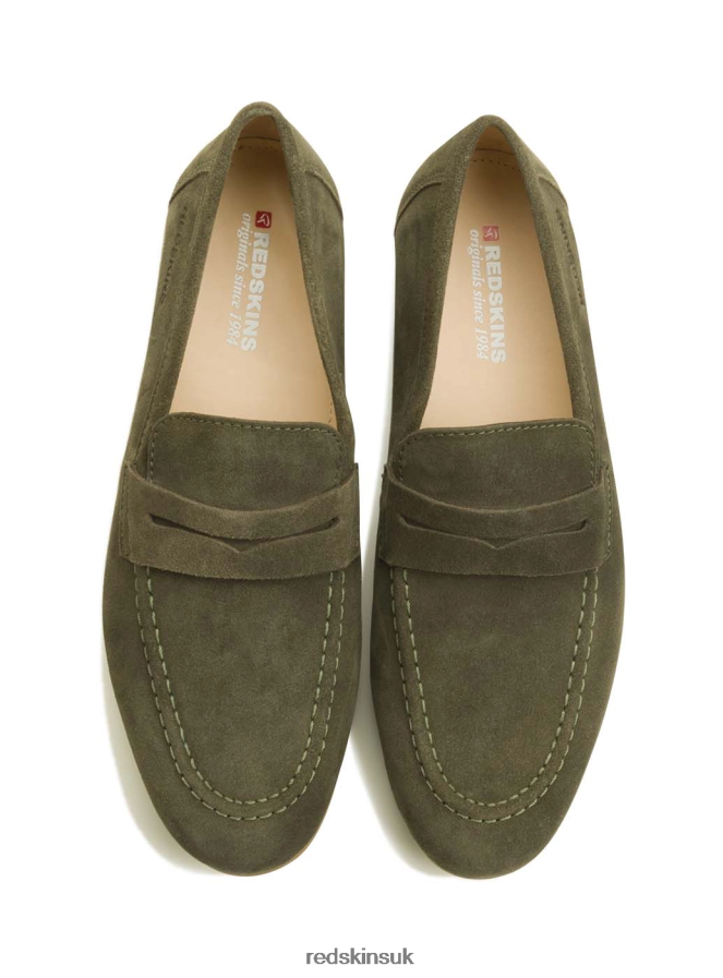 Redskins Footwear Men KHAKI Lutin Suede Mocassin RB620P274