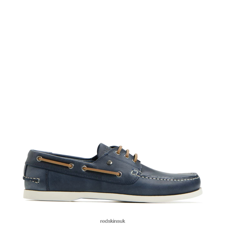 Redskins Footwear Men NAVY Orland Leather Boat shoe RB620P281