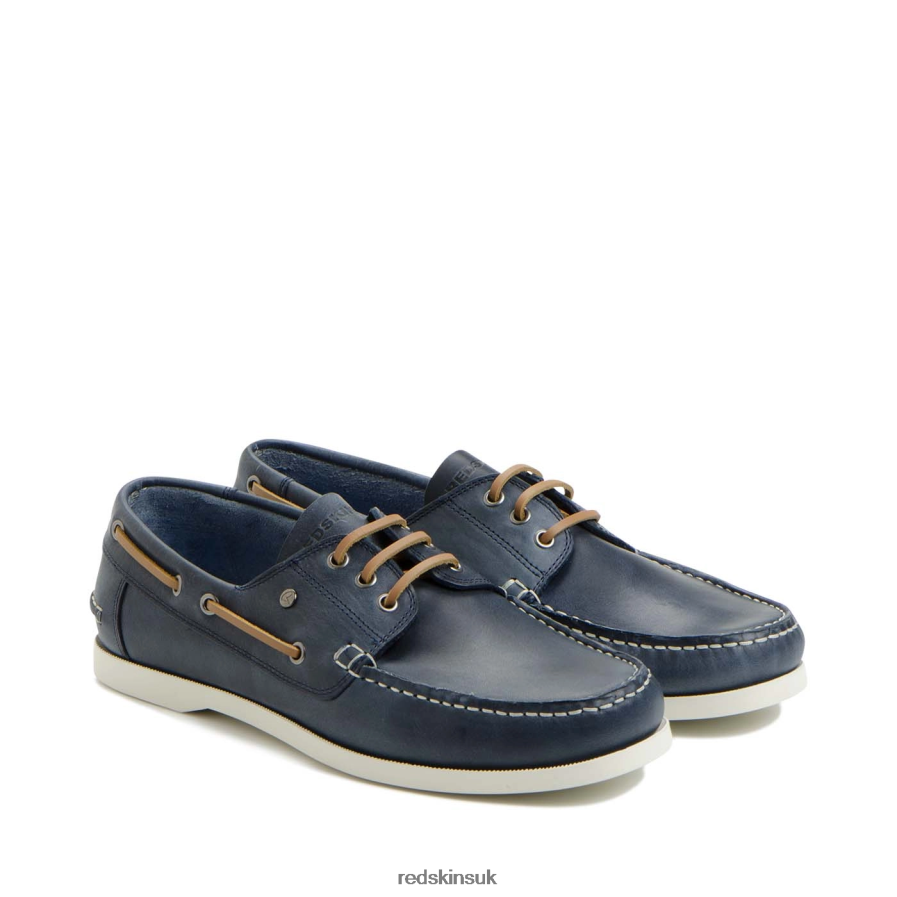 Redskins Footwear Men NAVY Orland Leather Boat shoe RB620P281