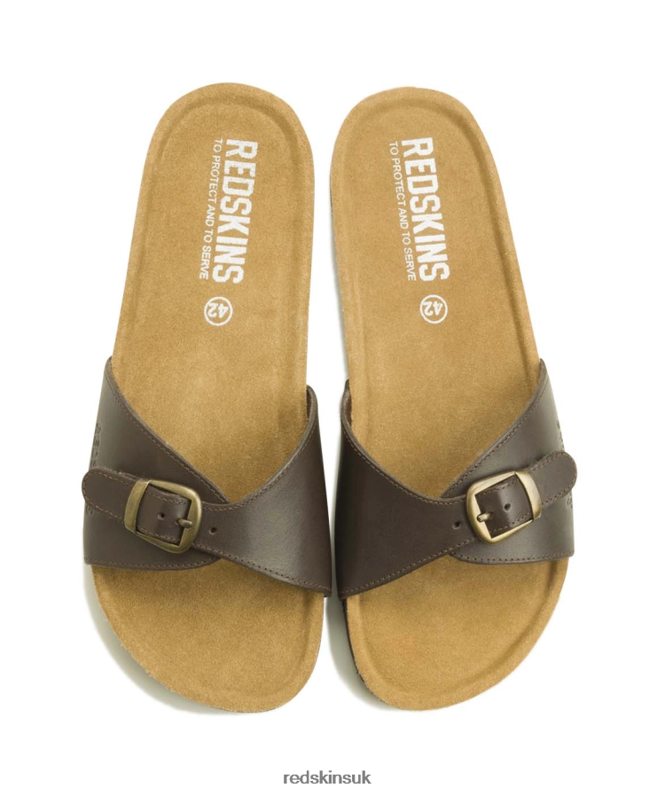 Redskins Footwear Men BROWN Carolin Leather Mule RB620P260