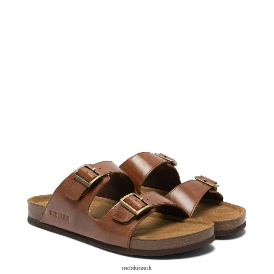 Redskins Footwear Men COGNAC Californie Leather Sandal RB620P257