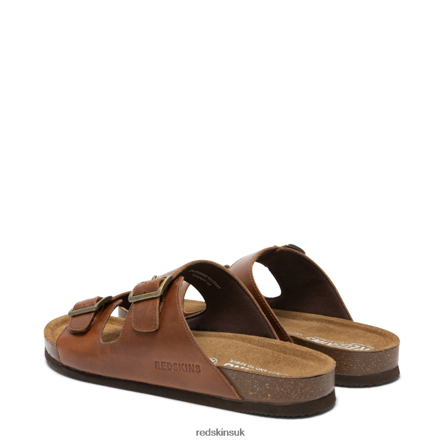 Redskins Footwear Men COGNAC Californie Leather Sandal RB620P257