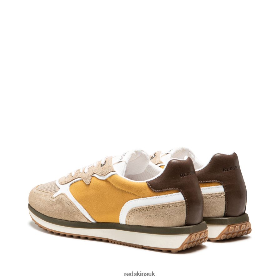 Redskins Footwear Men BEIGE + YELLOW + COGNAC Parma Textile Sneakers RB620P104