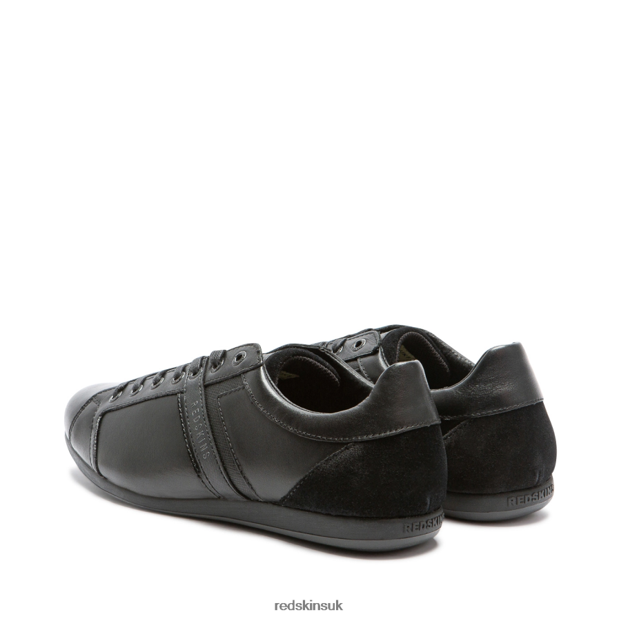 Redskins Footwear Men BLACK Aimabes Leather Sneakers RB620P9