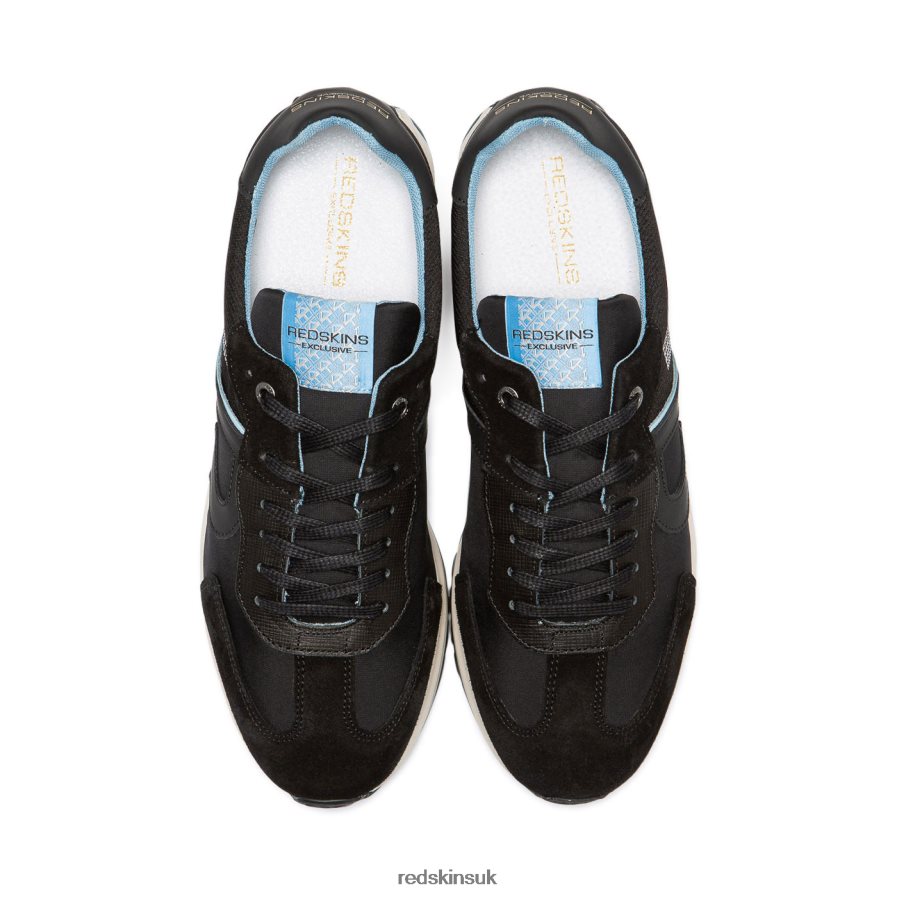 Redskins Footwear Men BLACK + BLUE Blunt Textile Sneakers RB620P72