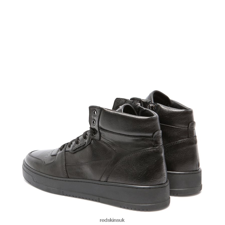 Redskins Footwear Men BLACK Grandiose Leather Sneakers RB620P170