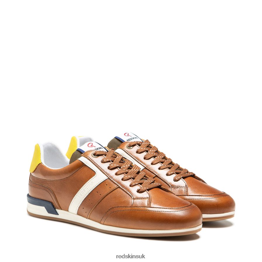 Redskins Footwear Men COGNAC + BEIGE Dinamo Textile Sneakers RB620P91