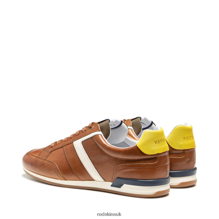 Redskins Footwear Men COGNAC + BEIGE Dinamo Textile Sneakers RB620P91