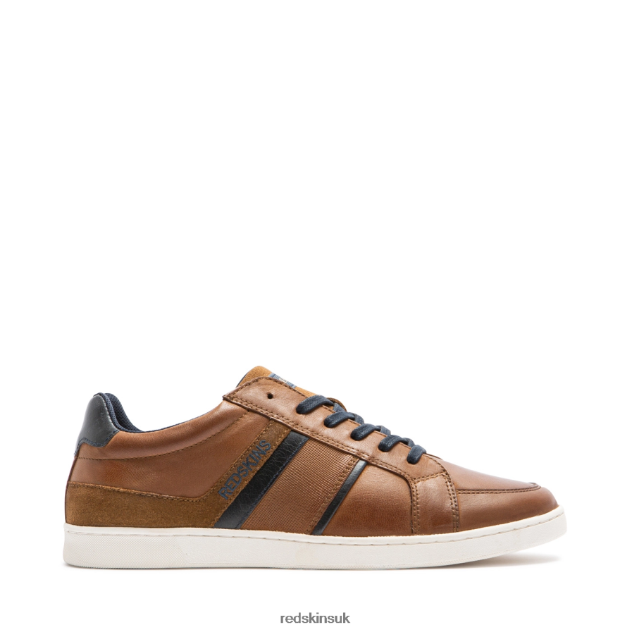 Redskins Footwear Men COGNAC Falko Leather Sneakers RB620P154
