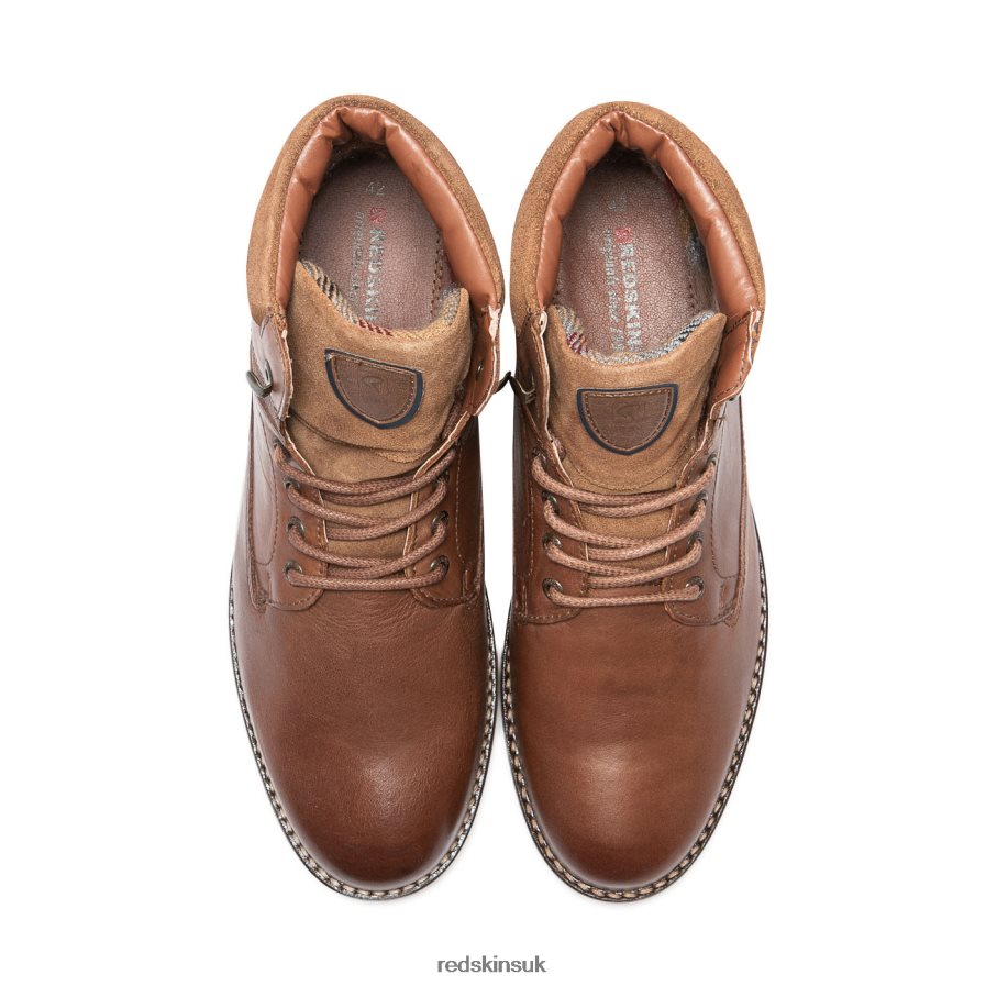 Redskins Footwear Men COGNAC + MARINE Abelia Leather Sneakers RB620P185