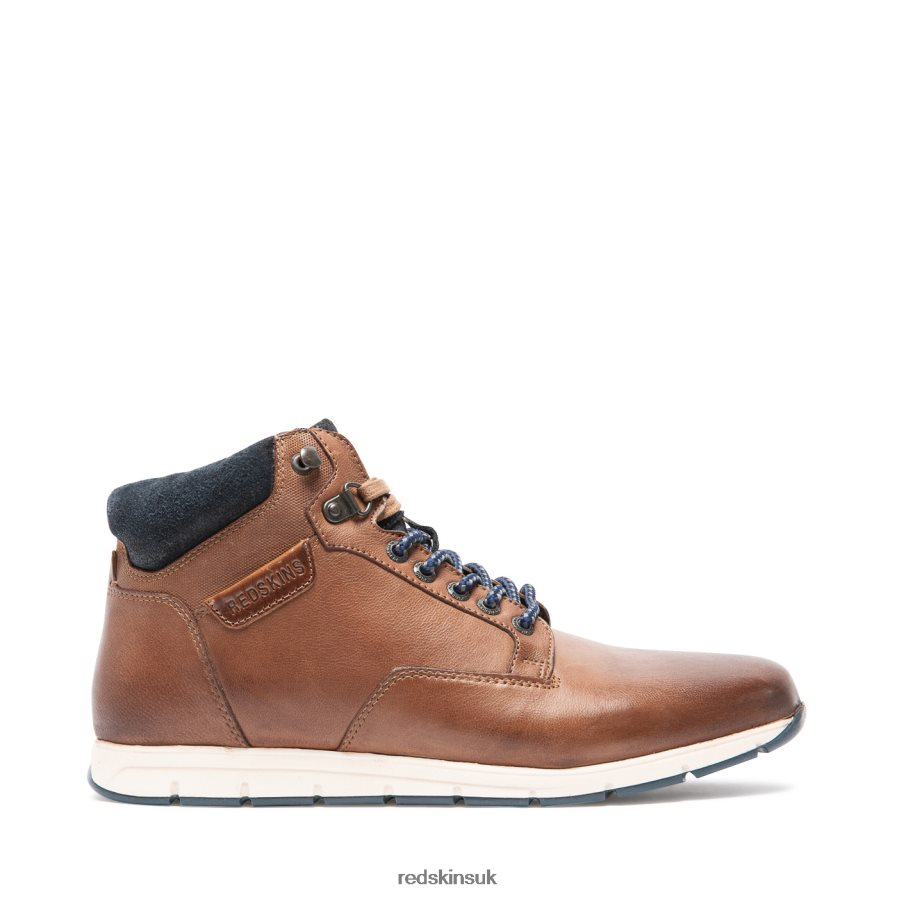 Redskins Footwear Men COGNAC + MARINE Sadily Leather Sneakers RB620P171