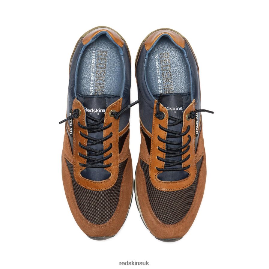 Redskins Footwear Men COGNAC + NAVY + KHAKI Smith Large Size Suede Sneakers RB620P41