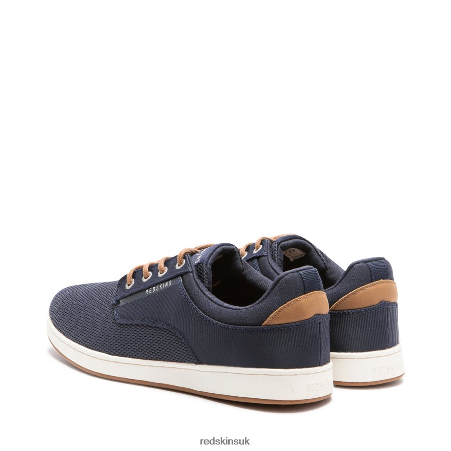 Redskins Footwear Men DARK NAVY + COGNAC Pachiro Textile Sneakers RB620P141