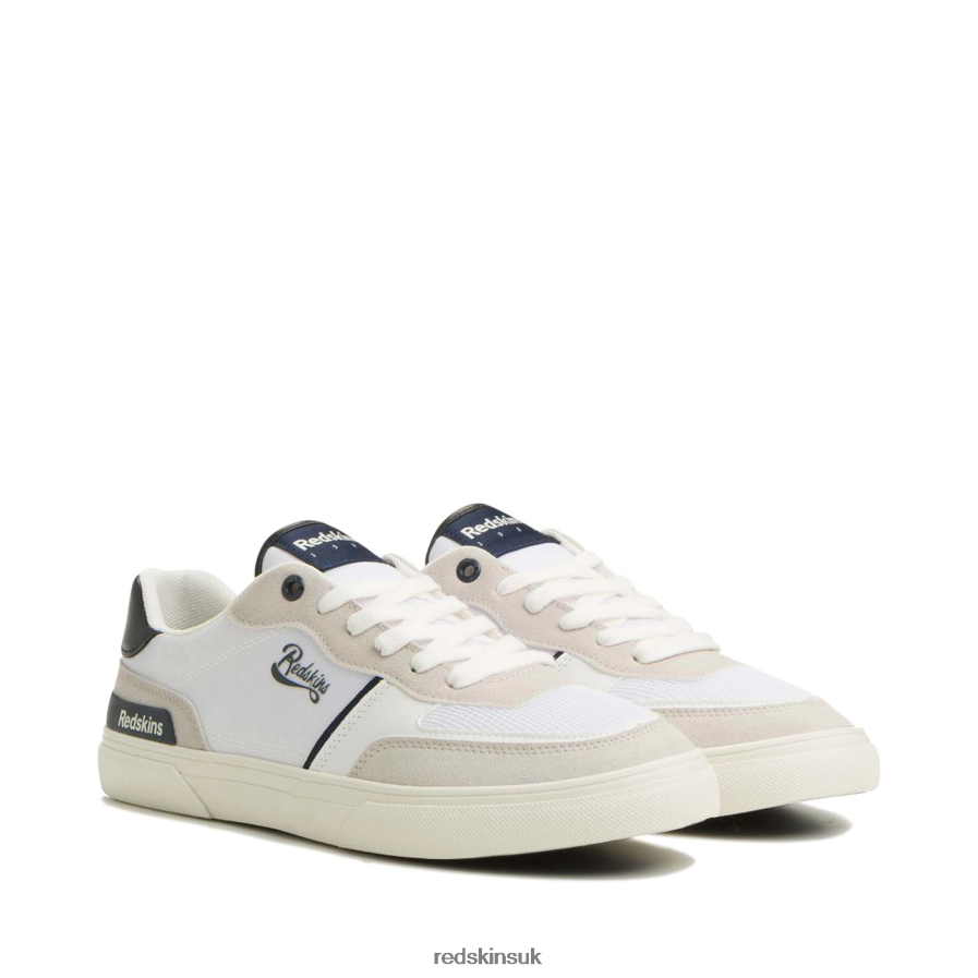 Redskins Footwear Men ECRU + MARINE Optic Textile Sneakers RB620P33