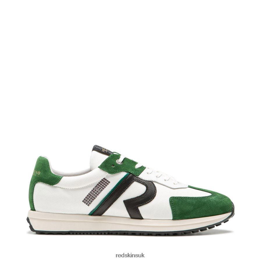 Redskins Footwear Men GREEN + WHITE + BLACK Blunt Textile Sneakers RB620P69