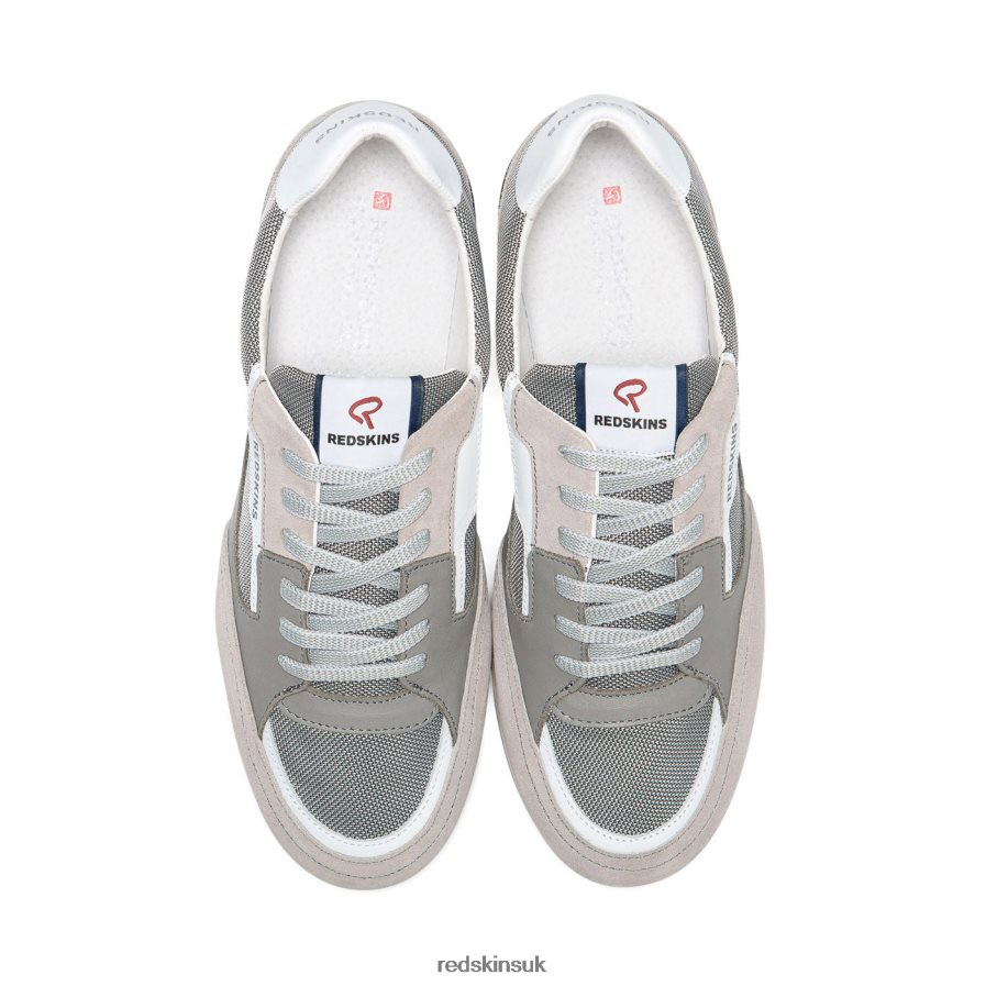 Redskins Footwear Men GREY + BLANC Deep Textile Sneakers RB620P123
