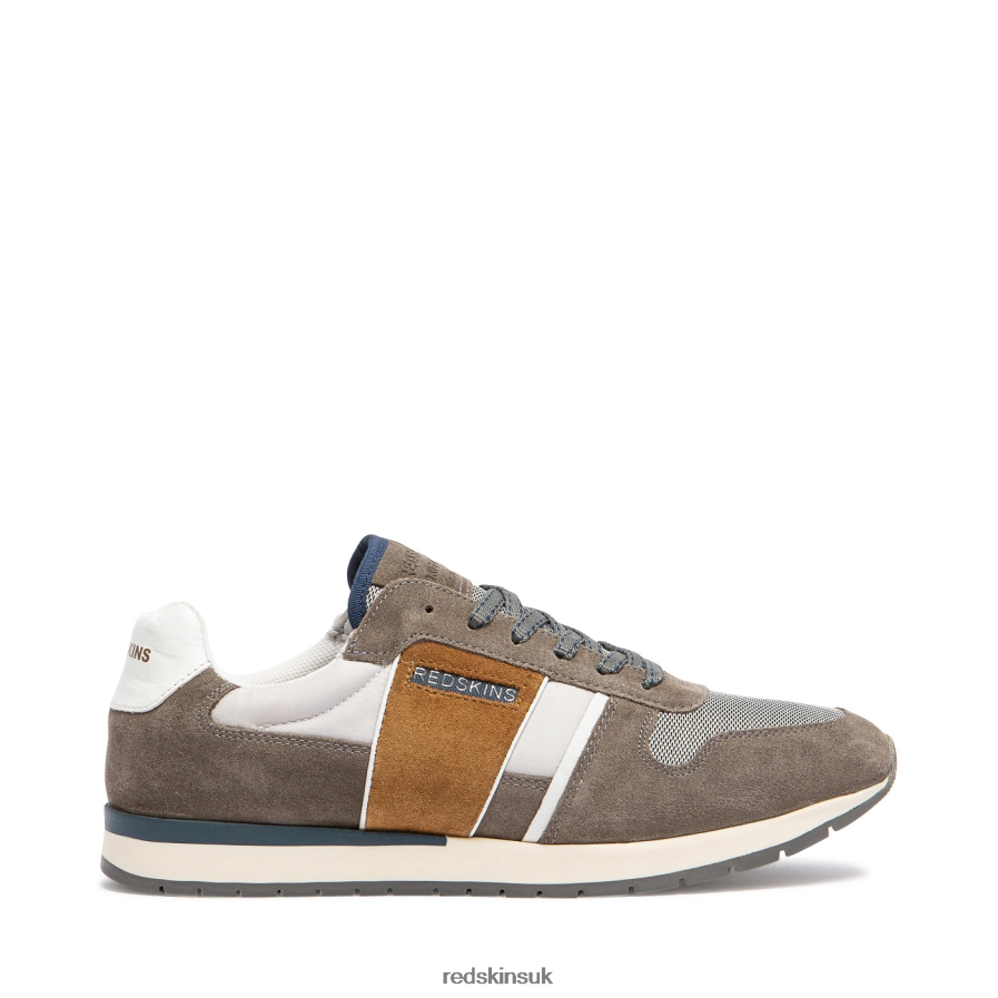 Redskins Footwear Men GREY + COGNAC Affairan Textile Sneakers RB620P151