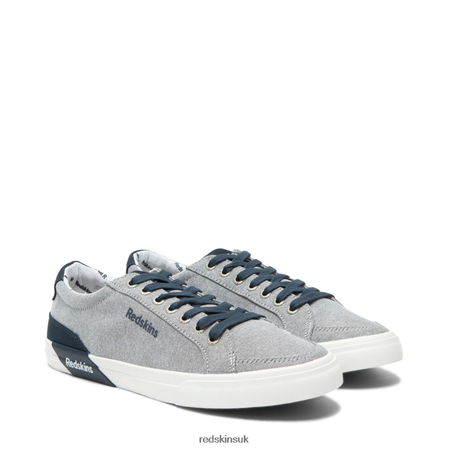 Redskins Footwear Men GREY + NAVY Forman Textile Sneakers RB620P66