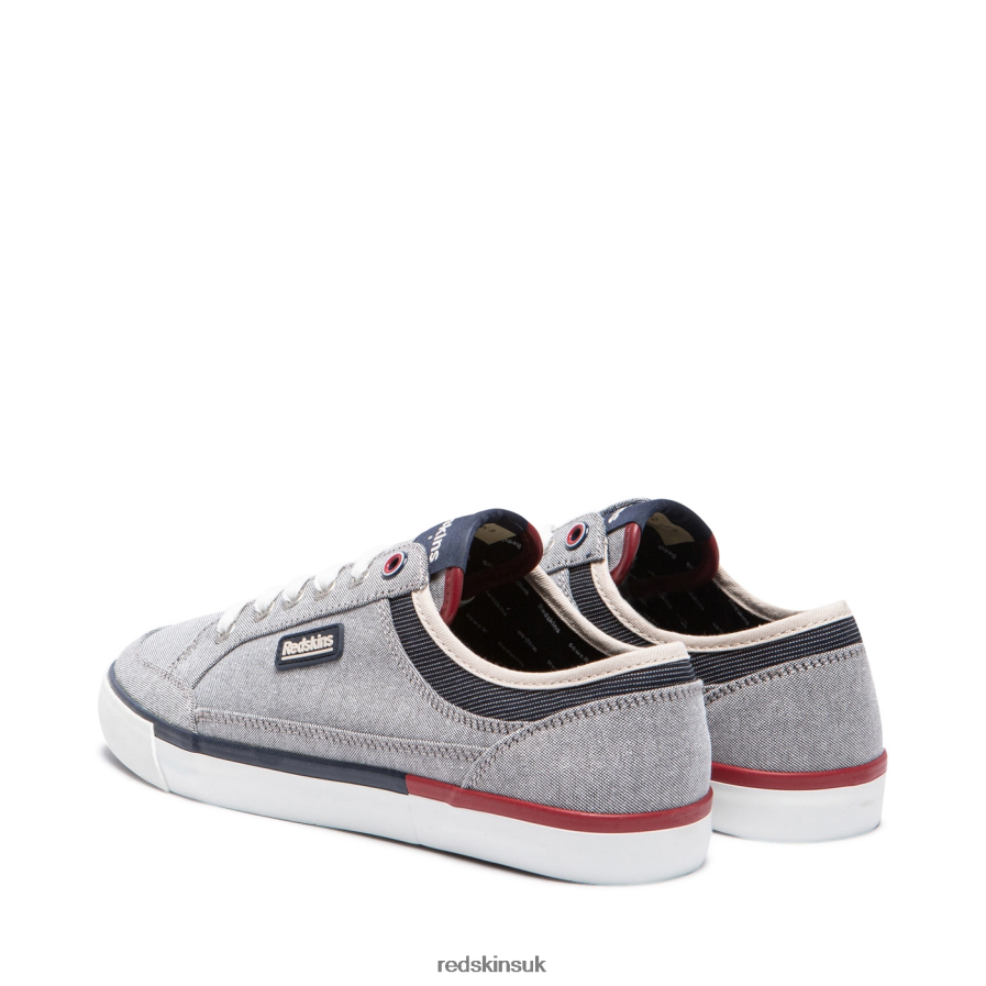 Redskins Footwear Men GREY + NAVY Genial Textile Sneakers RB620P84