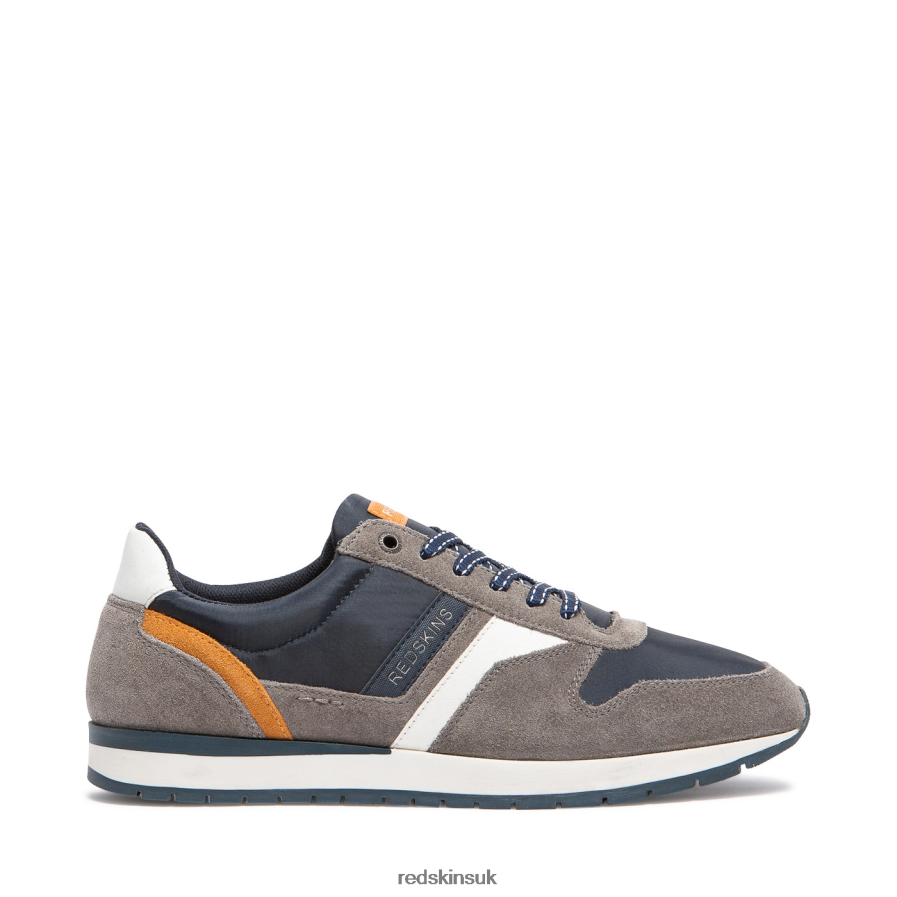 Redskins Footwear Men GREY + NAVY Nixor Textile Sneakers RB620P129