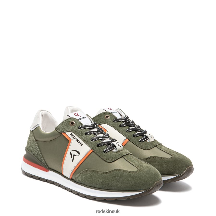 Redskins Footwear Men KAKHI + ORANGE Pacific Textile Sneakers RB620P173