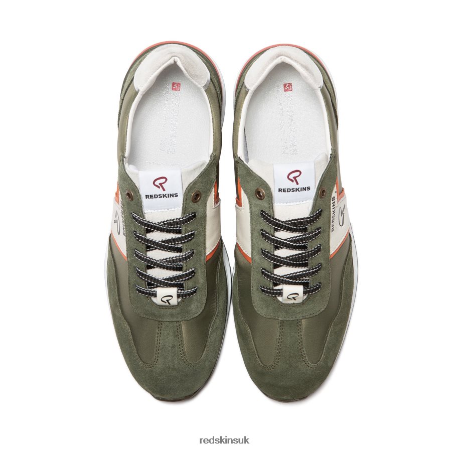 Redskins Footwear Men KAKHI + ORANGE Pacific Textile Sneakers RB620P173