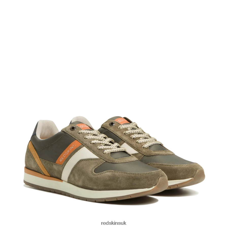 Redskins Footwear Men KHAKI + BEIGE Nixor Textile Sneakers RB620P121