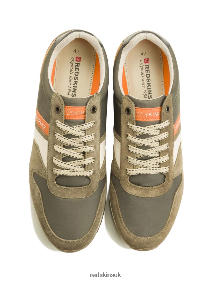 Redskins Footwear Men KHAKI + BEIGE Nixor Textile Sneakers RB620P121