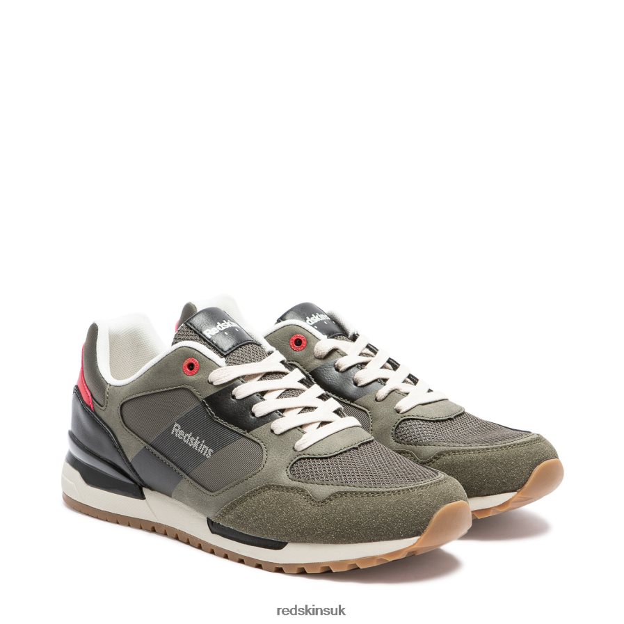 Redskins Footwear Men KHAKI + BLACK Obvious Textile Sneakers RB620P145