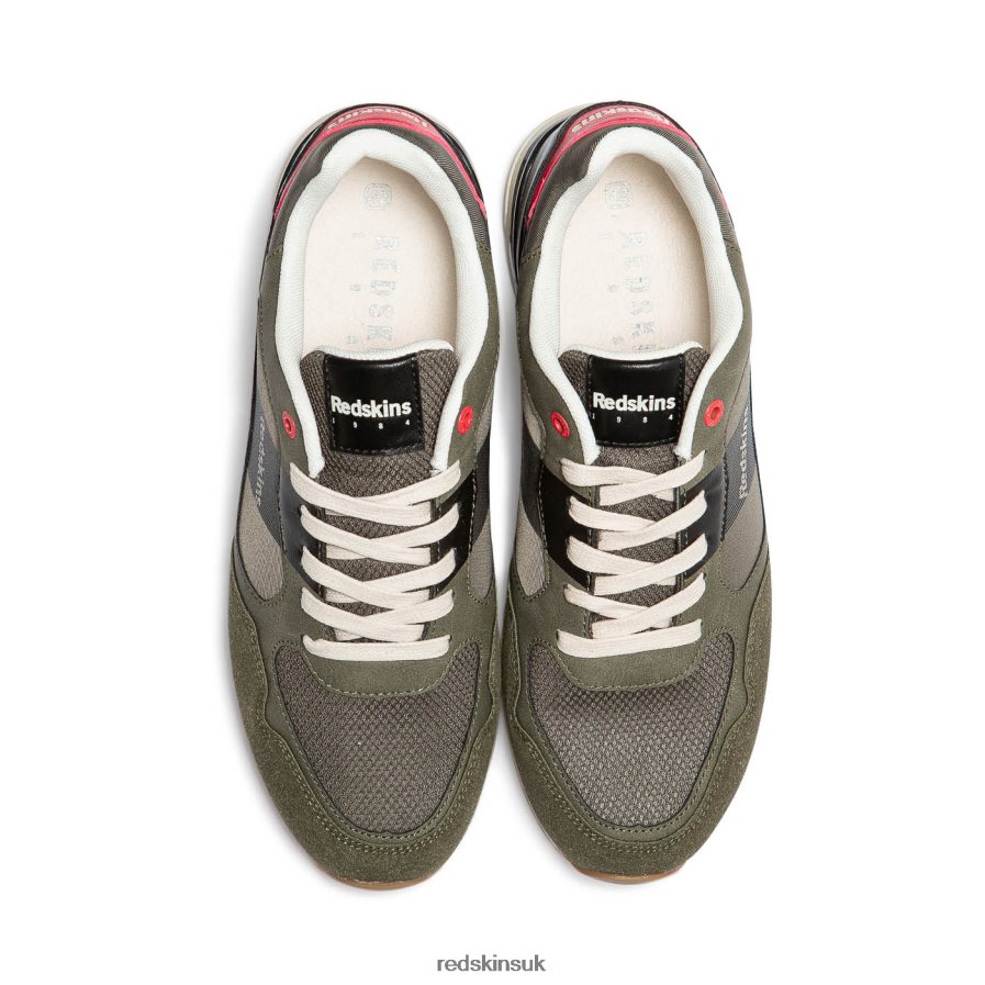 Redskins Footwear Men KHAKI + BLACK Obvious Textile Sneakers RB620P145