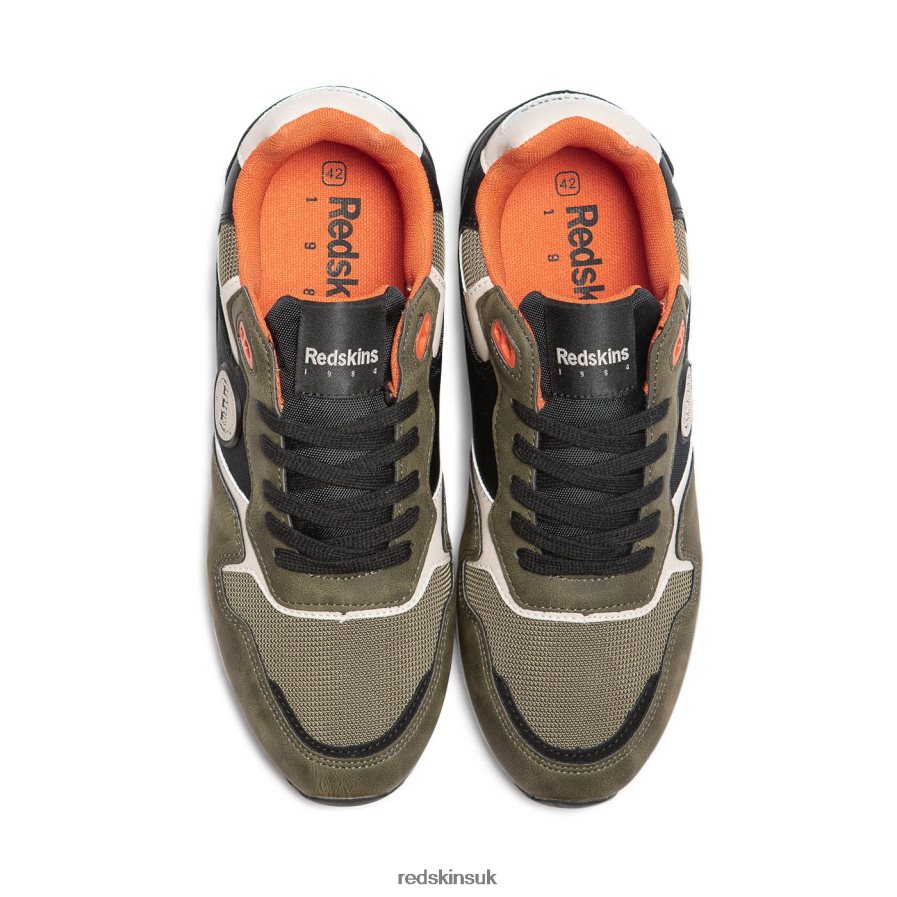 Redskins Footwear Men KHAKI + BLACK Oyat Textile Sneakers RB620P48